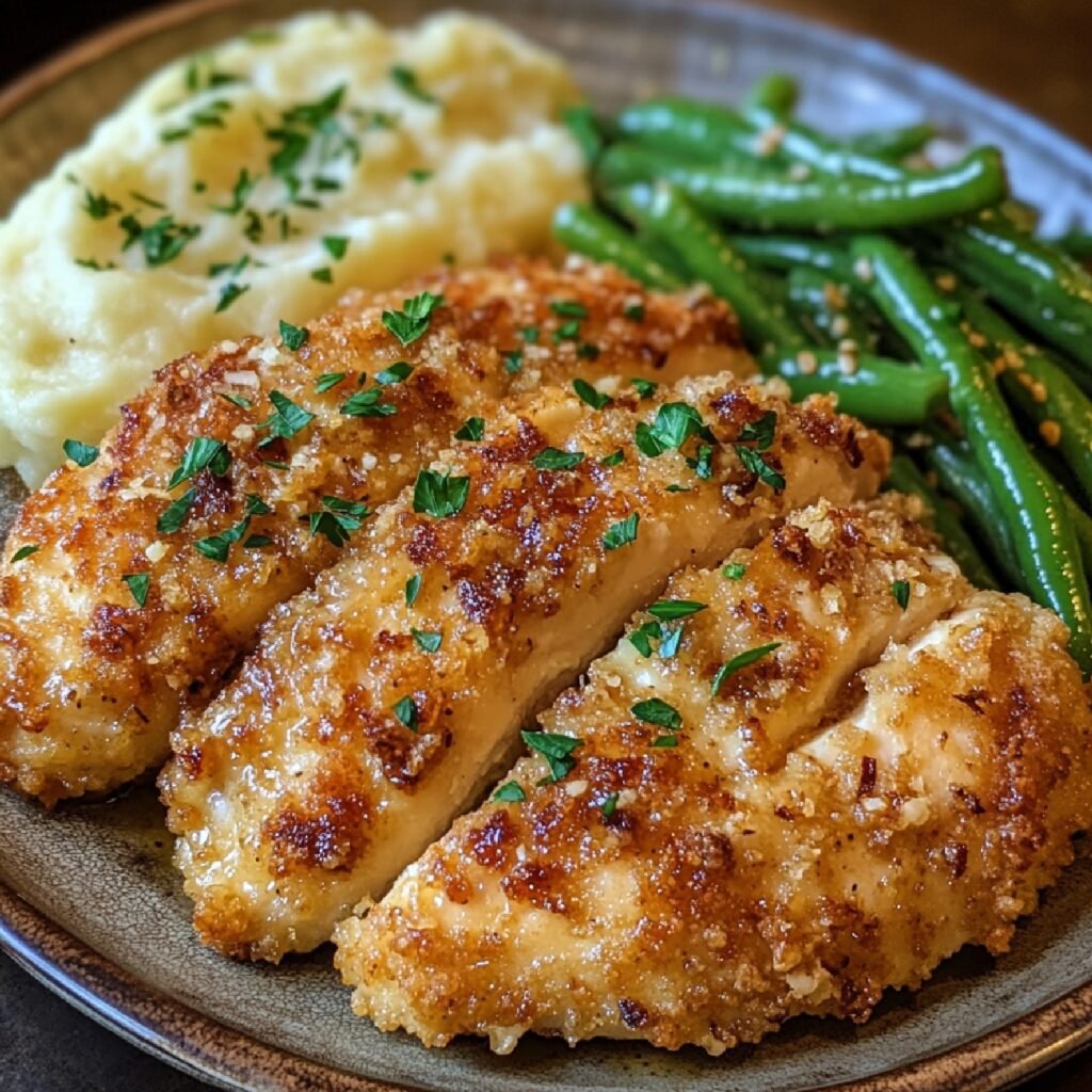 Garlic Parmesan Crusted Chicken – Easy Dinner Recipe