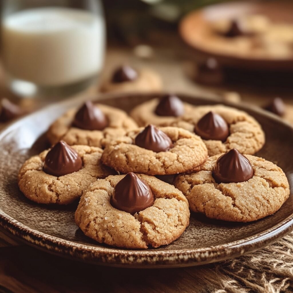 Peanut Butter Chocolate Kiss Cookies