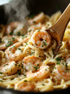 Remove shrimp from the skillet and set aside