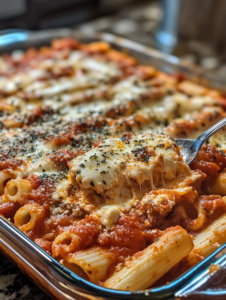Top with the remaining mozzarella cheese. Cover with aluminum foil and bake for 20 minutes.