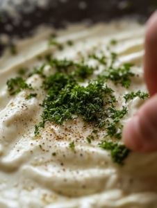 Add garlic powder, onion powder, dried dill, parsley, salt, and black pepper.