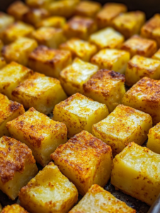 While the potatoes are roasting, cook the chicken if needed, then shred or dice it into bite-sized pieces.